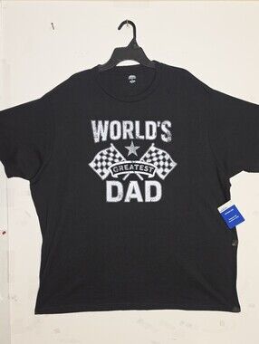 World's Greatest Dad Graphic Tee - Black